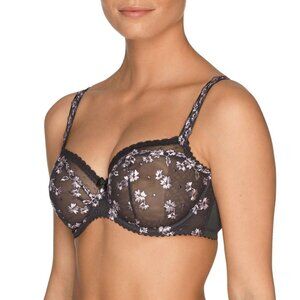 NWT Prima Donna Ray of Light Black Sheer 36E